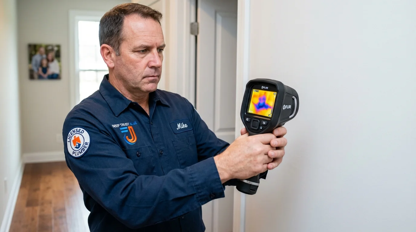Thermal imaging leak detection by Johns Plumbing LLC in South Lebanon